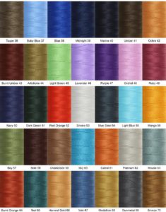 Supersew MBT Polyester Thread Sample Book - Fine Leatherworking